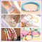 300Pcs Round Letter Pony Beads D 4X7mm Individual Alphabet Beads for Friendship Bracelets Making